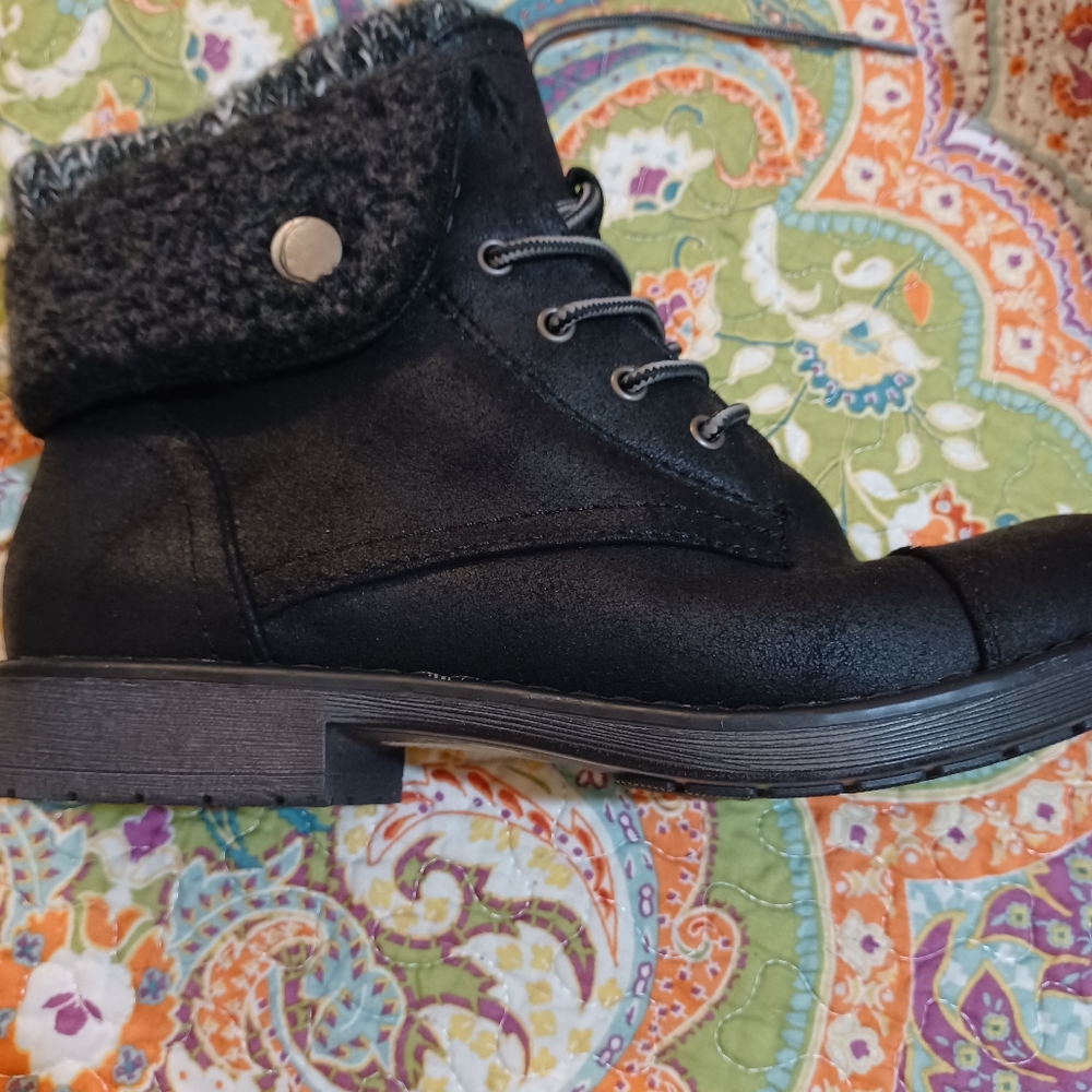 Black ankle boots